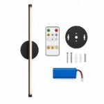 LED Wall Lamp, 50 cm Black