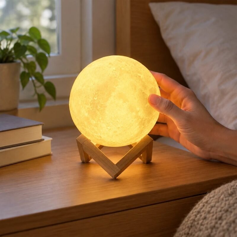Moon Lamp Night Light, Warm Light