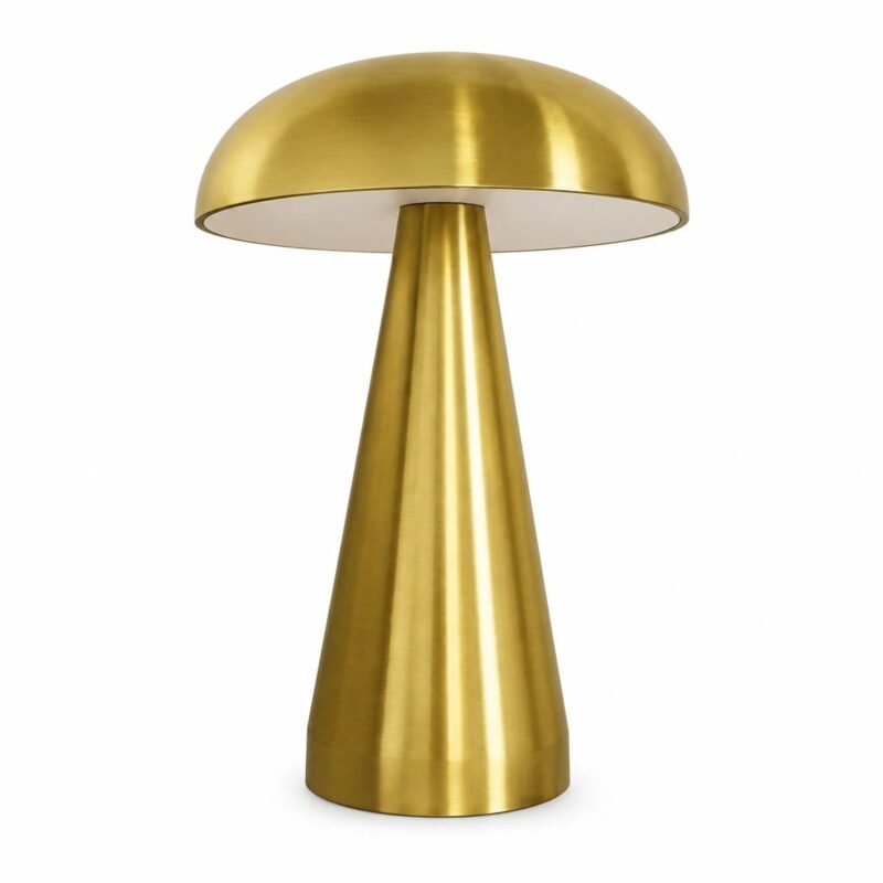 Mushroom LED Table Lamp, Gold, main packshot Mushroom LED Table Lamp, Gold