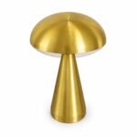 Mushroom LED Table Lamp, Gold