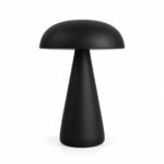 Mushroom Table Lamp, Black