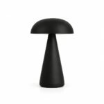 Mushroom Table Lamp, Black