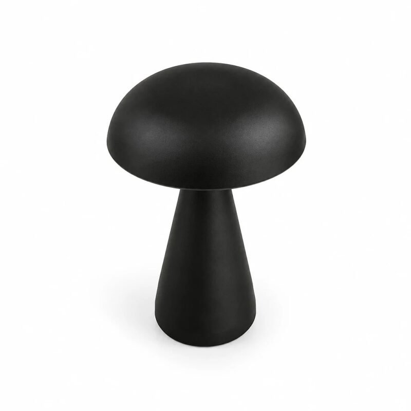 Mushroom Table Lamp, Black