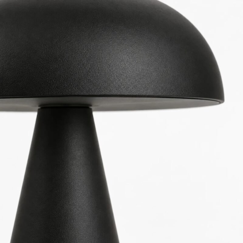 Mushroom Table Lamp, Black