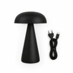 Mushroom Table Lamp, Black