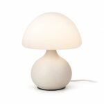 Mushroom Table Lamp, White