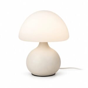 Mushroom Table Lamp, White