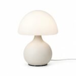 Mushroom Table Lamp, White