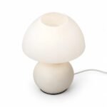Mushroom Table Lamp, White