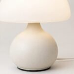 Mushroom Table Lamp, White