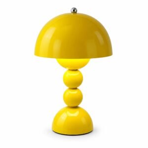 Mushroom Table Lamp, Yellow