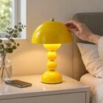 Mushroom Table Lamp, Yellow