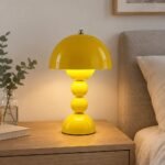 Mushroom Table Lamp, Yellow
