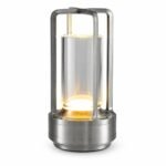 Silver Cordless LED Desk Lamp