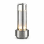 Silver Cordless LED Desk Lamp
