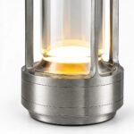 Silver Cordless LED Desk Lamp