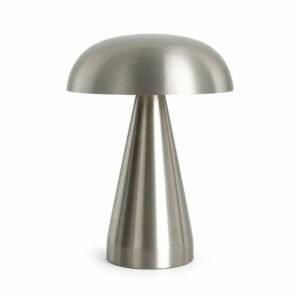 Silver Mushroom LED Table Lamp