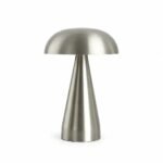 Silver Mushroom LED Table Lamp