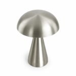 Silver Mushroom LED Table Lamp
