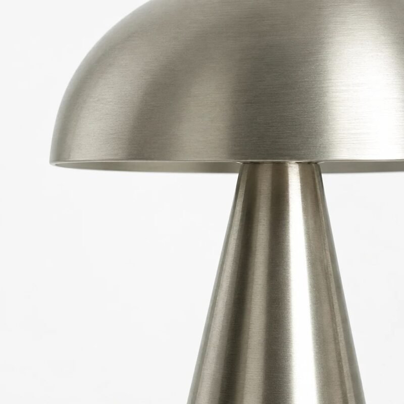 Silver Mushroom LED Table Lamp