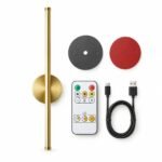 Wall Lamp, Gold 50cm Rechargeable