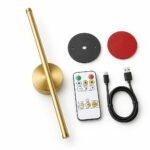 Wall Lamp, Gold 50cm Rechargeable