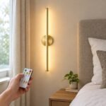 Wall Lamp, Gold 50cm Rechargeable